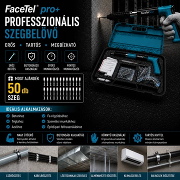 FacetelPro + Alap szegbelövő készlet